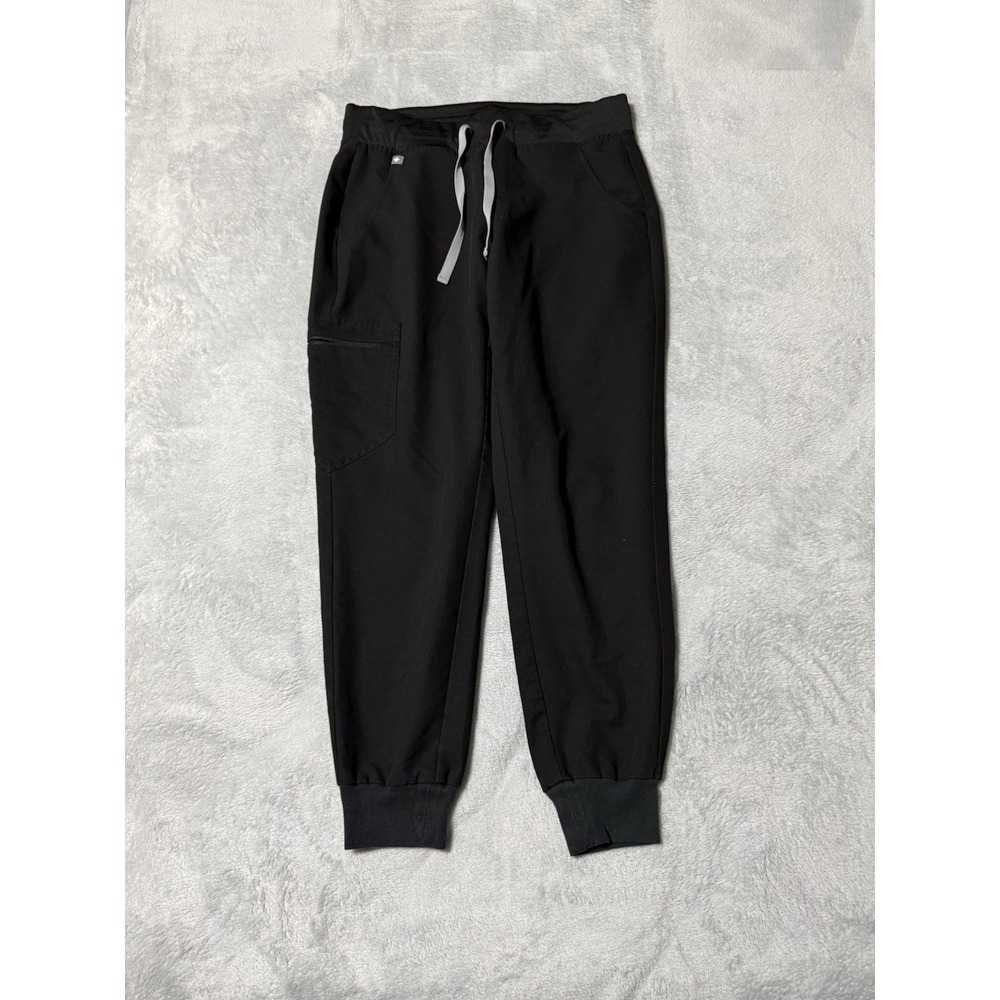 FIGS Zamora Jogger Scrub Pants Women's Small Petite Black S/P